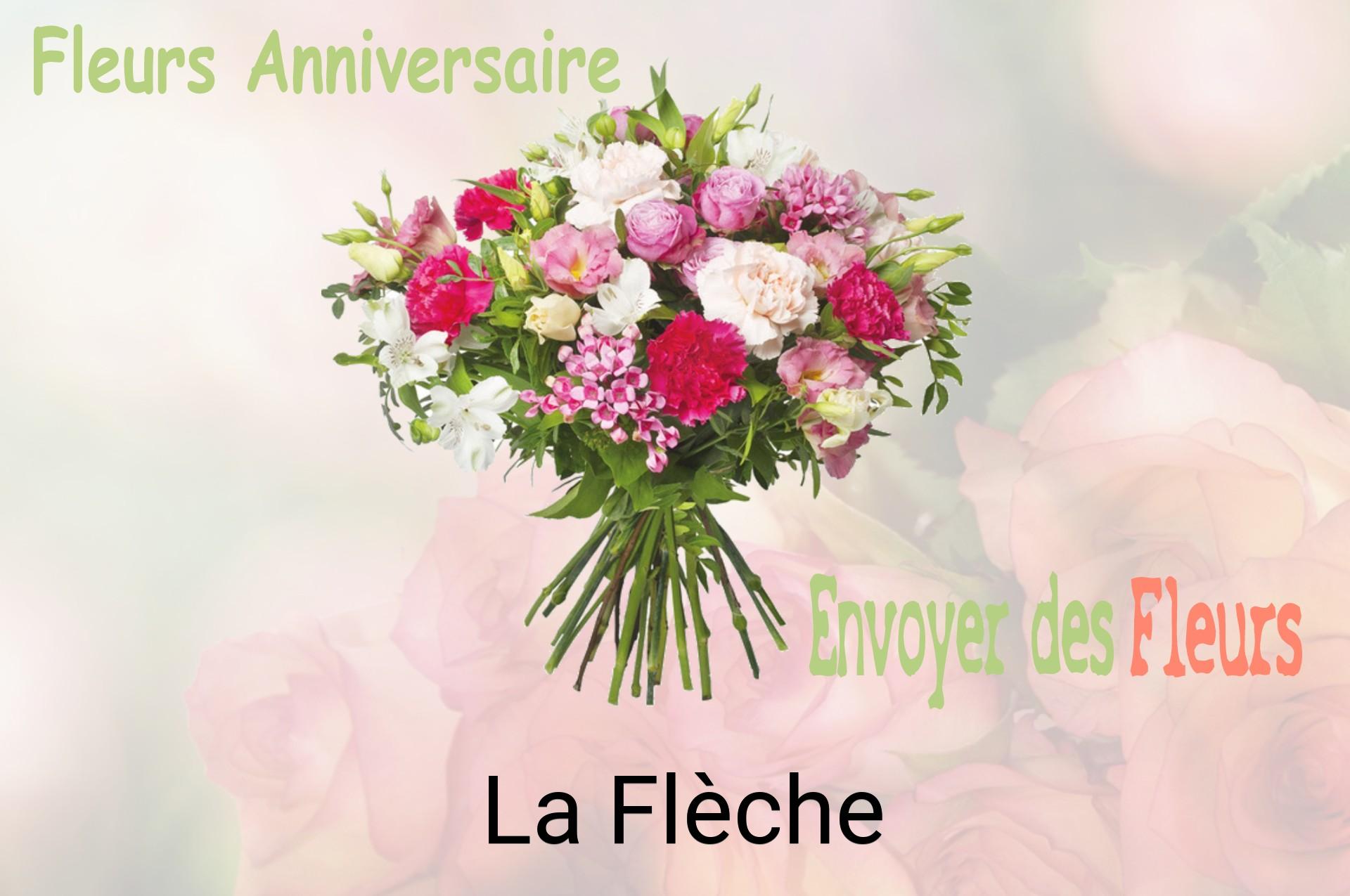 Bouquet de fleurs d’anniversaire livré à La Flèche